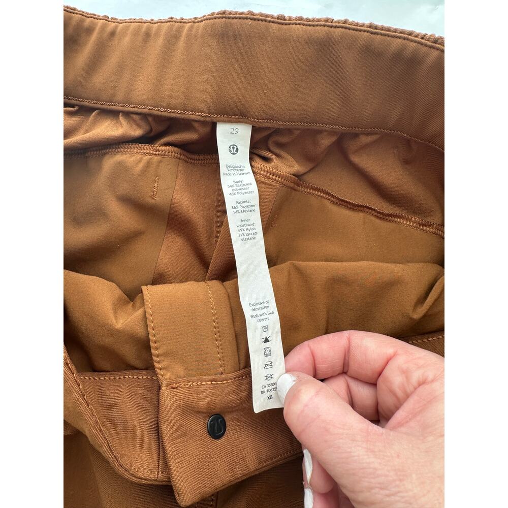 Lululemon Warpstreme High-Rise 7/8 Jogger Copper Brown Size 29 - Picture 5 of 5
